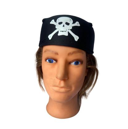 Imagem de Kit 4 Chapéus de Pirata Coquinho Bandana Estampado Sortido