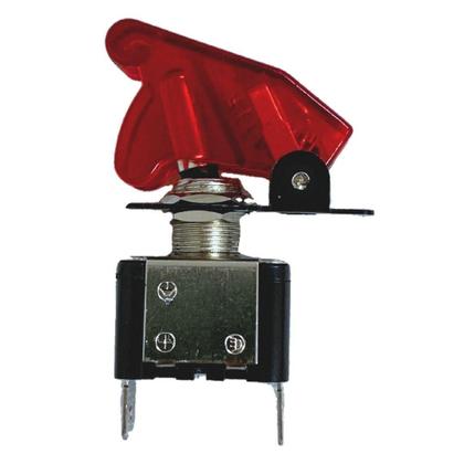 Imagem de Kit 4 Chave Botão Liga Desliga 2 Posições 12V Vermelha Led