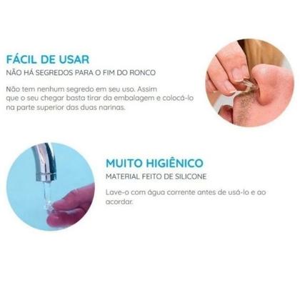 Imagem de Kit 4 Clipe Nasal Anti Ronco Aparelho Para Nariz Dispositivo Para Ronco e Apneia Dilatador Magnético