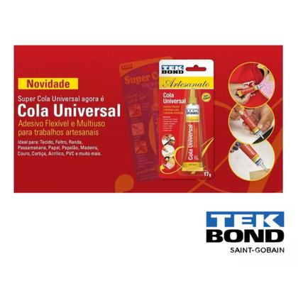 Imagem de Kit 4 Cola Universal Multiuso Artesanato Tecido Feltro Couro