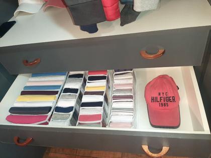 Imagem de Kit 4 Colmeia Organizador de Gaveta para Camiseta, Calça Legging, Pijama de Verão