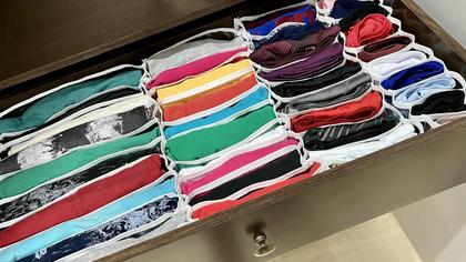 Imagem de Kit 4 Colmeias Organizadoras de Gavetas Transp 6 Nichos GG