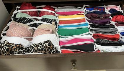 Imagem de Kit 4 Colmeias Organizadoras de Gavetas Transp 6 Nichos GG