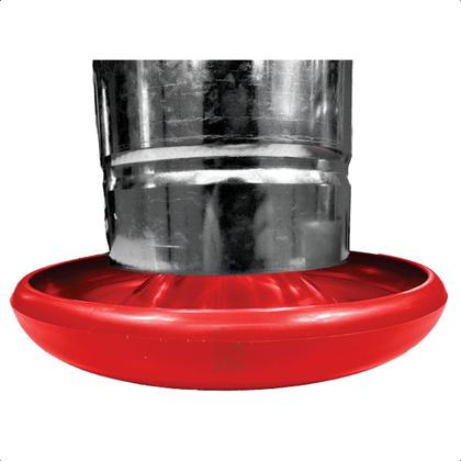 Imagem de Kit 4 Comedouro Tubular 5kg p/ Frango Aves Galinha Faisão