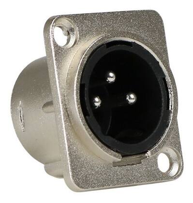 Imagem de Kit 4 Conector Xlr Macho Painel Linha Pro Santo Angelo Sa2x