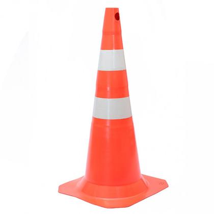Imagem de Kit 4 Cones para sinalização 75 cm com 2 faixas - RM-41 - MultiMarcas