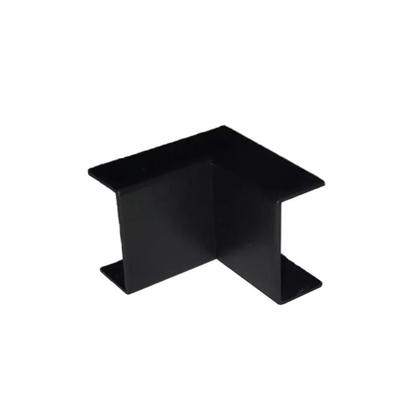 Imagem de Kit 4 Conexão Cotovelo Interno Preto Curva Canaleta 20X10Mm