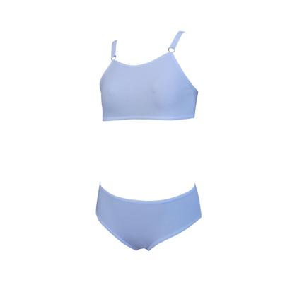 Imagem de Kit 4 Conjunto Calcinha e Sutiã sem Bojo Infantil Algodão