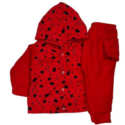Imagem de Kit 4 Conjunto Inverno Infantil Bebe Soft Roupa Frio Menino Menina