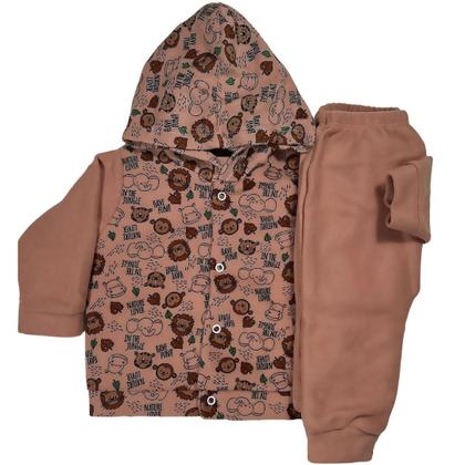 Imagem de Kit 4 Conjunto Inverno Infantil Bebe Soft Roupa Frio Menino Menina