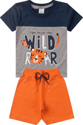 Imagem de Kit 4 Conjunto Juvenil Masculino Menino de Verão Roupa Calor