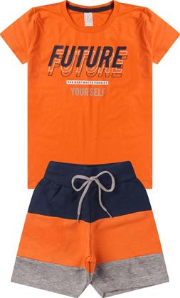 Imagem de Kit 4 Conjunto Juvenil Masculino Menino de Verão Roupa Calor