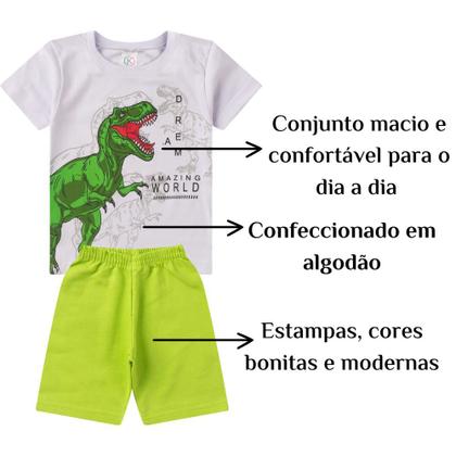 Imagem de Kit 4 Conjunto Juvenil Masculino Menino de Verão Roupa Calor
