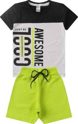 Imagem de Kit 4 Conjunto Juvenil Masculino Menino de Verão Roupa Calor