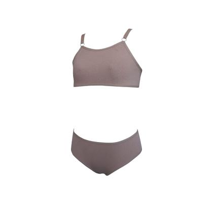 Imagem de Kit 4 Conjunto Menina Calcinha e Sutiã Juvenil Algodão