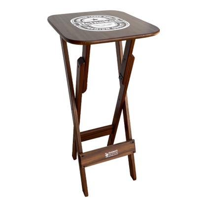 Imagem de Kit 4 Conjuntos Bistrô Mesa com 3 Banquetas Dobráveis de Madeira Personalizada Hei - Imbuia