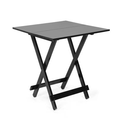 Imagem de Kit 4 Conjuntos Dobráveis 70x70 com 4 Cadeiras Dobráveis Preto - Móveis Britz