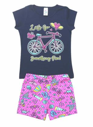 Imagem de Kit 4 Conjuntos Infantil Feminino Primavera Verão Premium