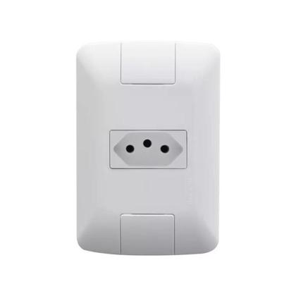 Imagem de Kit 4 Conjuntos Tomada Simples 10A 4x2 Aria Tramontina