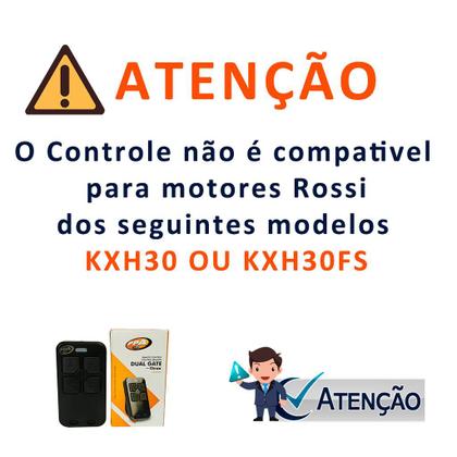 Imagem de Kit 4 Controle Dual Gate Citrox Motor Portão Rossi Peccinin Garen Ppa Agl Cx7420