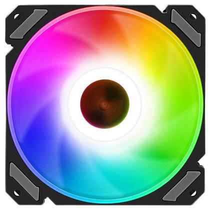 Imagem de Kit 4 cooler fan coolmoon joy pwm 4pin argb 5v + controlador