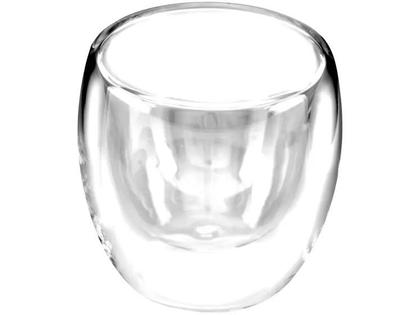 Imagem de Kit 4 Copos De Vidro Duplo Bebida Quente E Fria 80ML