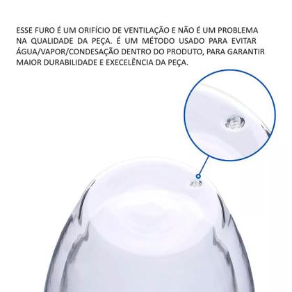 Imagem de Kit 4 Copos de Vidro Parede Dupla Isolante Térmico 250 ml