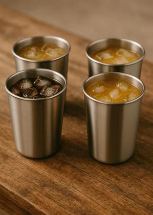 Imagem de Kit 4 Copos Inox Tuut  Ideal para Churrasco e Festas