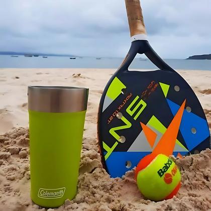 Imagem de Kit 4 Copos Térmicos Com Tampa E Abridor Verde Limão Aço Inox 600ml - Coleman