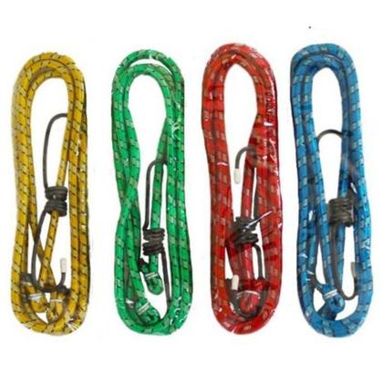 Imagem de Kit 4 Corda Elástica C/ Gancho Metal Extensor 2mts X  8mm - Fertak