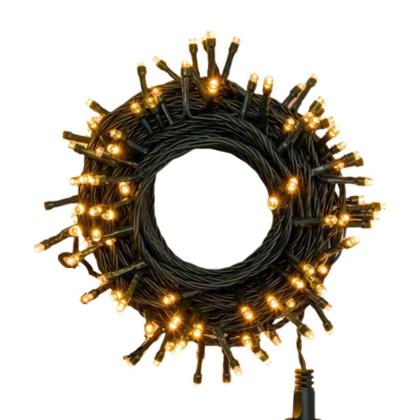 Imagem de Kit 4 Cordão 300 Leds C/ Função 30m Morno Fio Verde 31V