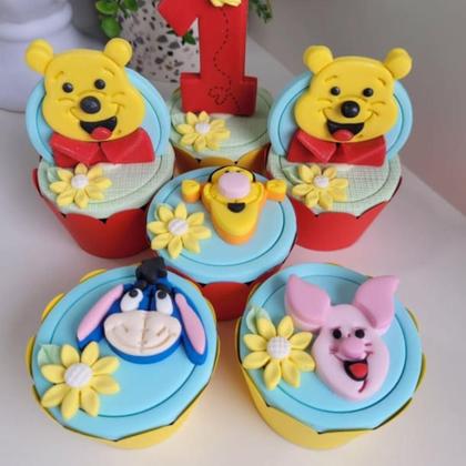 Imagem de Kit 4 Cortador Modular Ursinho Pooh 5CM Cabeça