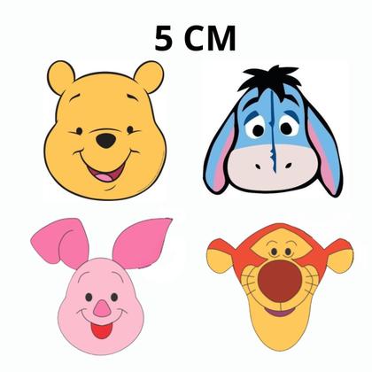 Imagem de Kit 4 Cortador Modular Ursinho Pooh 5CM Cabeça