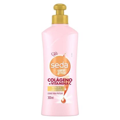 Imagem de Kit 4 Cremes para Pentear Seda Colágeno e Vitamina C by Niina Secrets 300ml cada