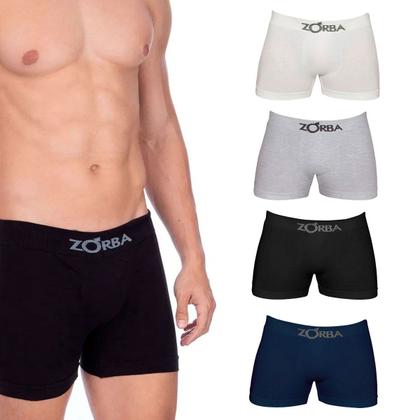 Imagem de Kit 4 Cuecas Box Boxer Zorba Algodão Sem Costura 781 Full