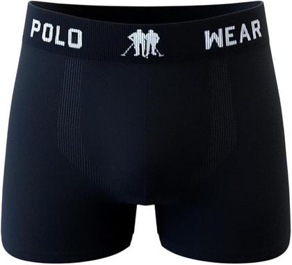 Imagem de Kit 4 Cuecas Box Microfibra Lisa Sem Costura Polo Wear