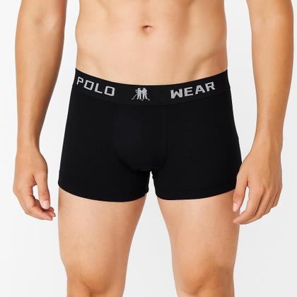 Imagem de Kit 4 Cuecas Box Microfibra Lisa Sem Costura Polo Wear