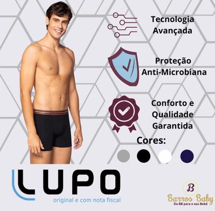 Imagem de Kit 4 Cuecas Boxer Lupo Algodão Masculina Cotton Original