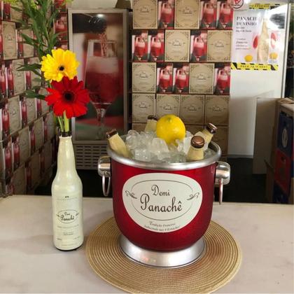 Imagem de Kit 4 Demi Panache Familia Carra 600 ml Festa Piscina Praia Dink Especial Churrasco Rosé Natal Serra Negra Presente