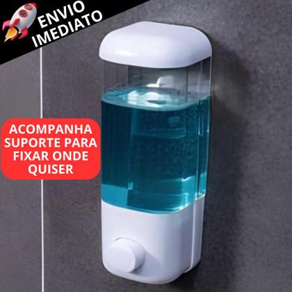 Imagem de Kit 4 Dispenser Automático Sabão Líquido Álcool Porta Sabonete Líquido Para Parede Com Suporte