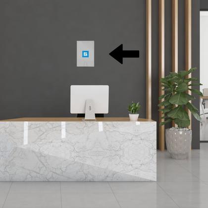 Imagem de Kit 4 Display Expositor Folheto Informativo Office 32x24cm A4 Dupla Face Vertical Horizontal Cristal