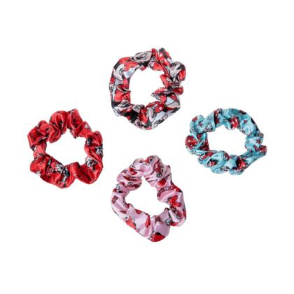 Imagem de Kit 4 Elástico Cabelo Mix Scrunchie Disney Minnie Marco Boni