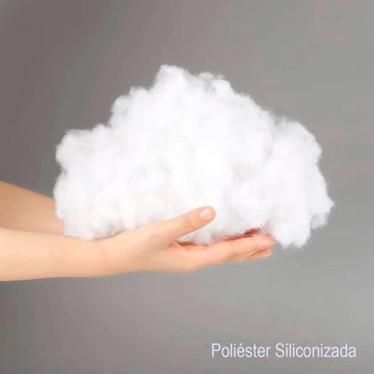 Imagem de Kit 4 Enchimentos Almofadas Fibra Silicone 45x45 Cm Macio