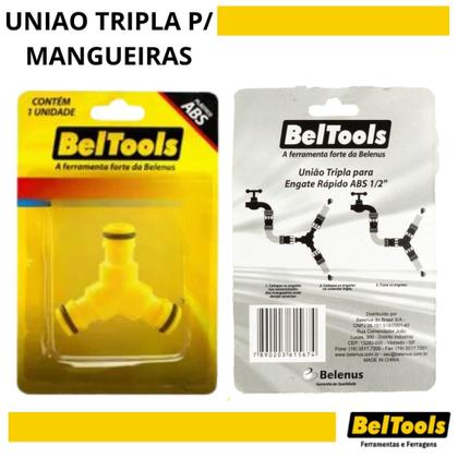 Imagem de KIT 4 Engate Rápido 1 Derivação Em Y E 1 BICO P/ MANGUEIRA