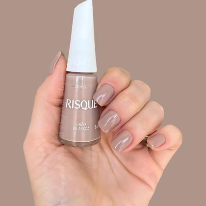 Imagem de Kit 4 Esmalte Risque Tons Nudes Cremoso Hipoalergênico