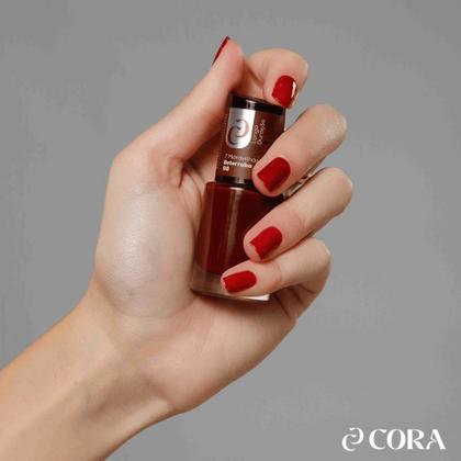 Imagem de Kit 4 Esmaltes Vermelhos Tons Escuros Coleção 7 Maravilhas 10ml Cora