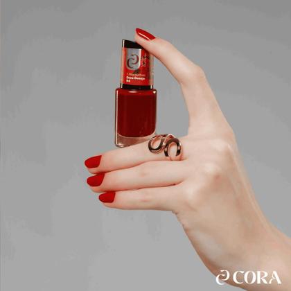 Imagem de Kit 4 Esmaltes Vermelhos Tons Escuros Coleção 7 Maravilhas 10ml Cora