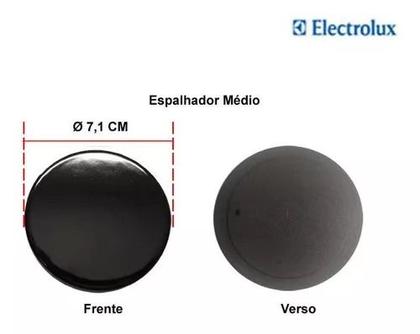 Imagem de Kit 4 Espalhadores Tampinhas Fogão Electrolux 56 SE 56 UT 56 ST 2 peq/2grd