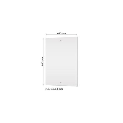 Imagem de Kit 4 Espelhos 46x60cm C/Parf+Buch Silic. Guarda-Roup Prata