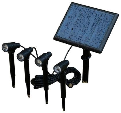 Imagem de Kit 4 Espetos Zon 2w Com Painel Solar À prova De Água Gaya